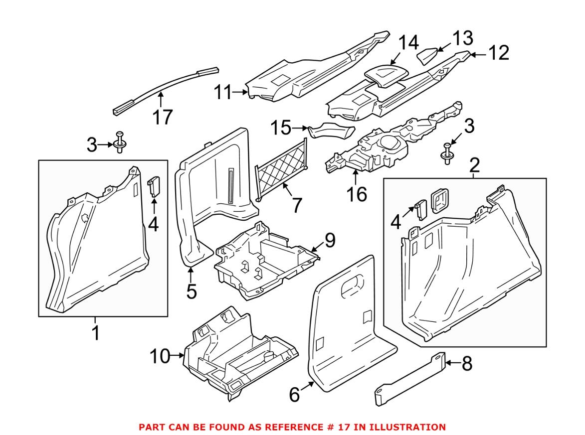 BMW Cargo Area Light - Rear 63319308996